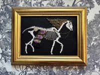 Image 2 of Lunava Horse Skeleton Embellished Embroidery Framed