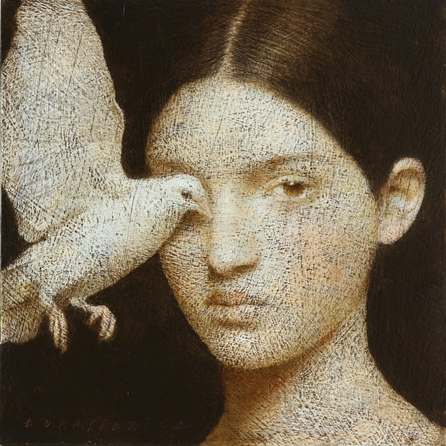 "Woman with a bird  XI"