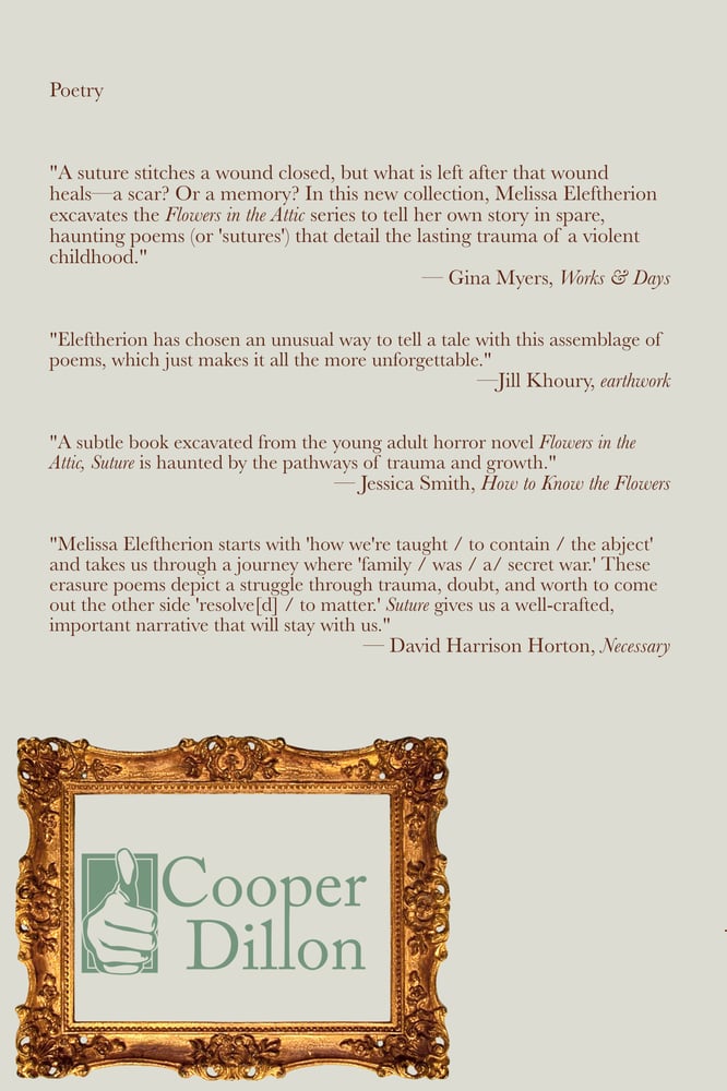 Image of Suture by Melissa Eleftherion