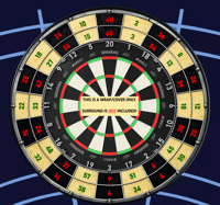 Image 1 of DARTS TRAINING - DOUBLE & TREBLES - EASY FIT - SELF ADHESIVE (SURROUND NOT INC)