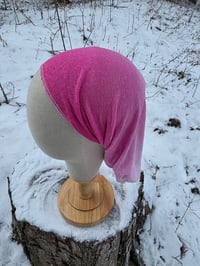 Image 2 of Upcycled Linen Stretchy Wrap in Pink Ombre