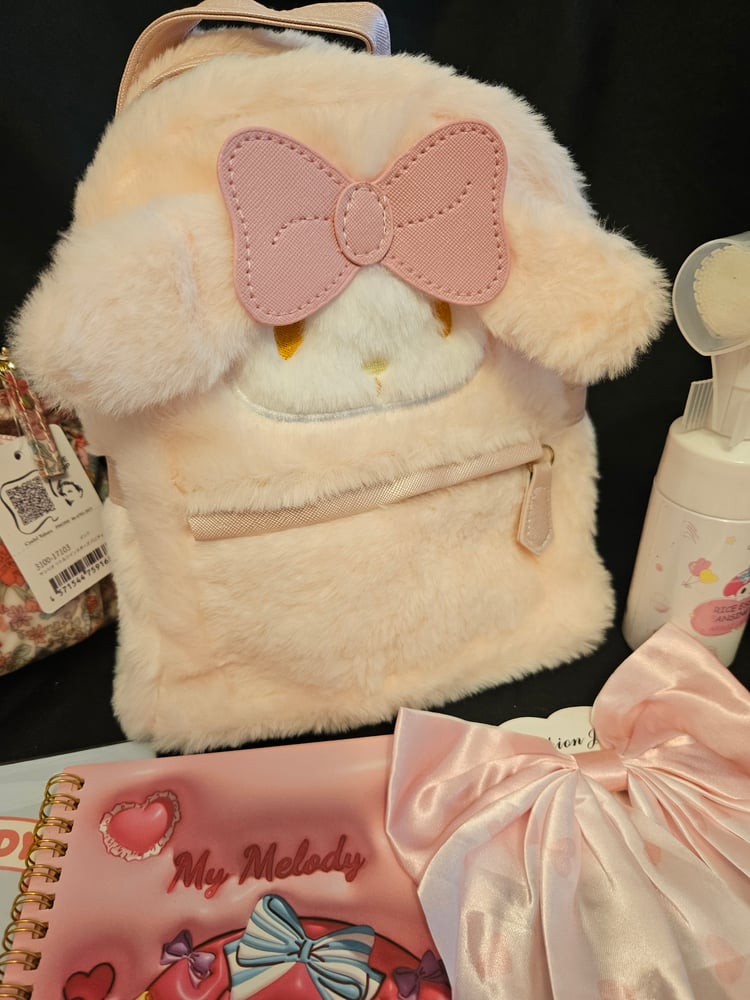 Image of My Melody Fluffy Backpack Bundle 