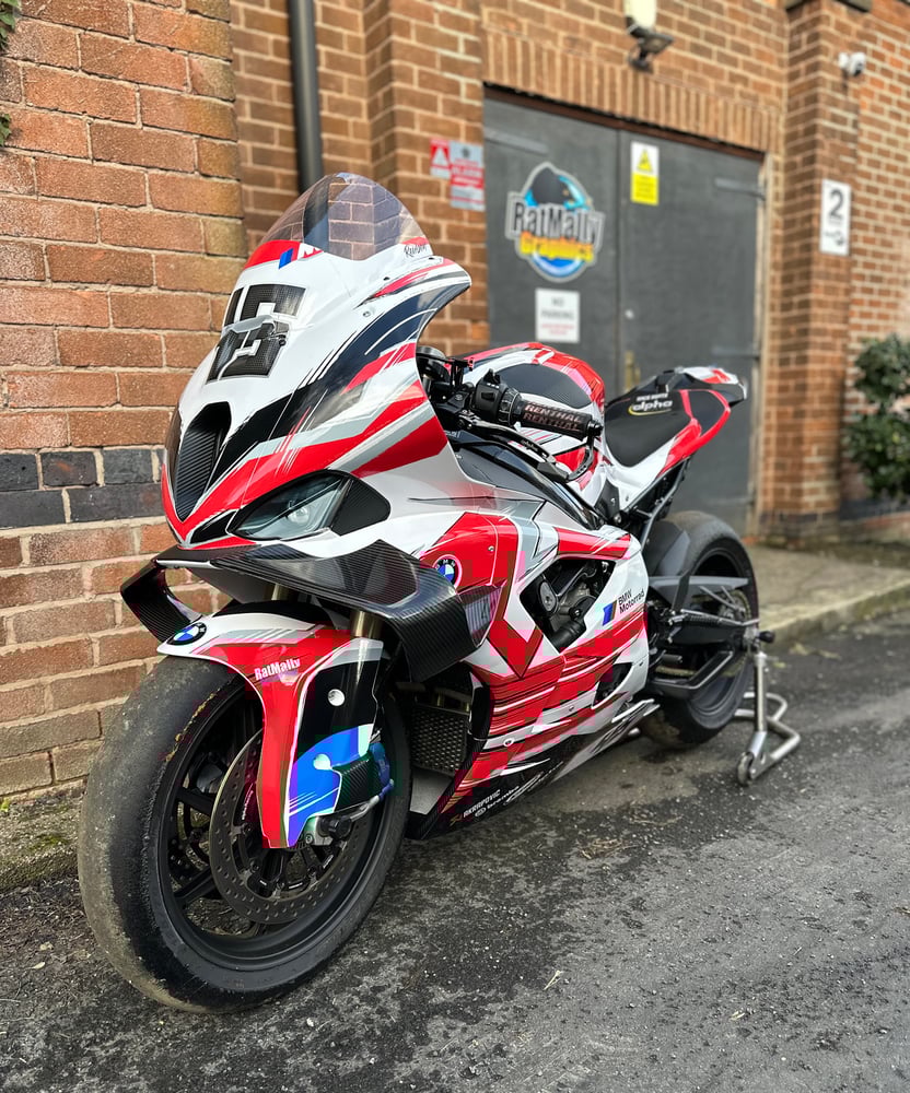 Image of Graphics template. BMW M1000RR 2025 Alpha Racing