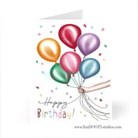 Image 2 of Birthday Balloons and Confetti