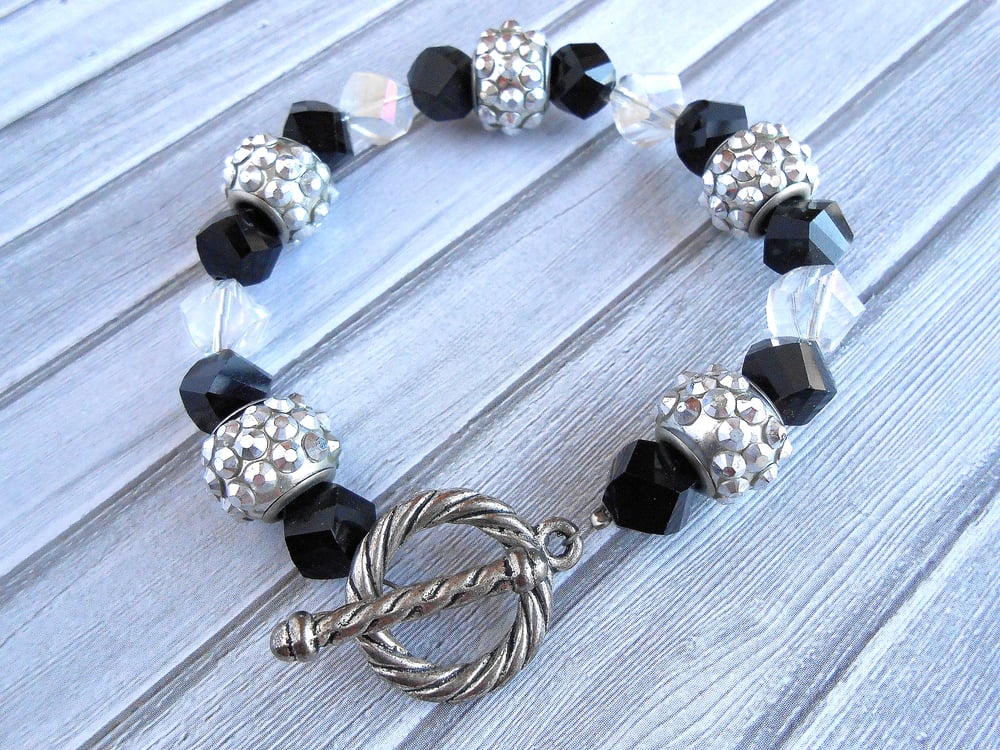 Image of Black/Silver or Vintage Pink Party Bracelets