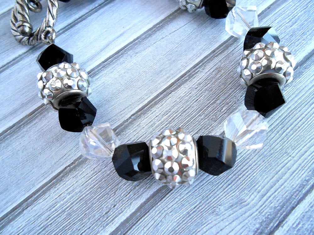 Image of Black/Silver or Vintage Pink Party Bracelets