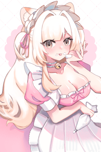 Image 1 of CweamCat Maid Print | print