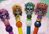 Image 2 of Sugar Skull Acrylic Charm Pens 