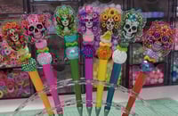 Image 4 of Sugar Skull Acrylic Charm Pens 