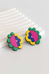 Pendientes Jump Flor Bipolar verde