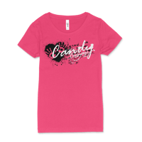 Image 1 of Womens myheartinurhands Tee (Pink)