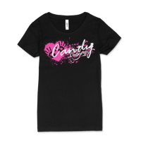 Image 1 of Womens myheartinurhands Tee (Black)