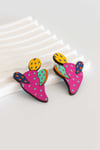 Pendientes Jump Cactus fucsia