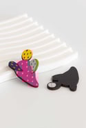Pendientes Jump Cactus fucsia