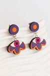 Pendientes Jump Florojo morado