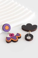 Pendientes Jump Florojo morado