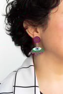 Pendientes Jump Florojo verde