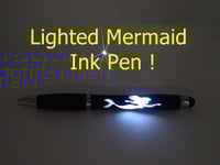 Image 1 of Mermaid lighted ink pen