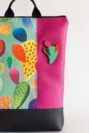 Mochila Cactus magenta multicolor
