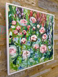 Image 3 of  Peonies, Nigella and lupins  50cm x 50cm