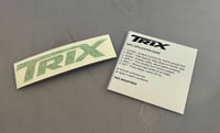 Image 2 of TRIX logo sticker, laminated sign vinyl. 130mm