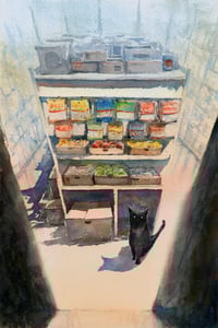 Image 1 of Bodega Cat | 14"x20"