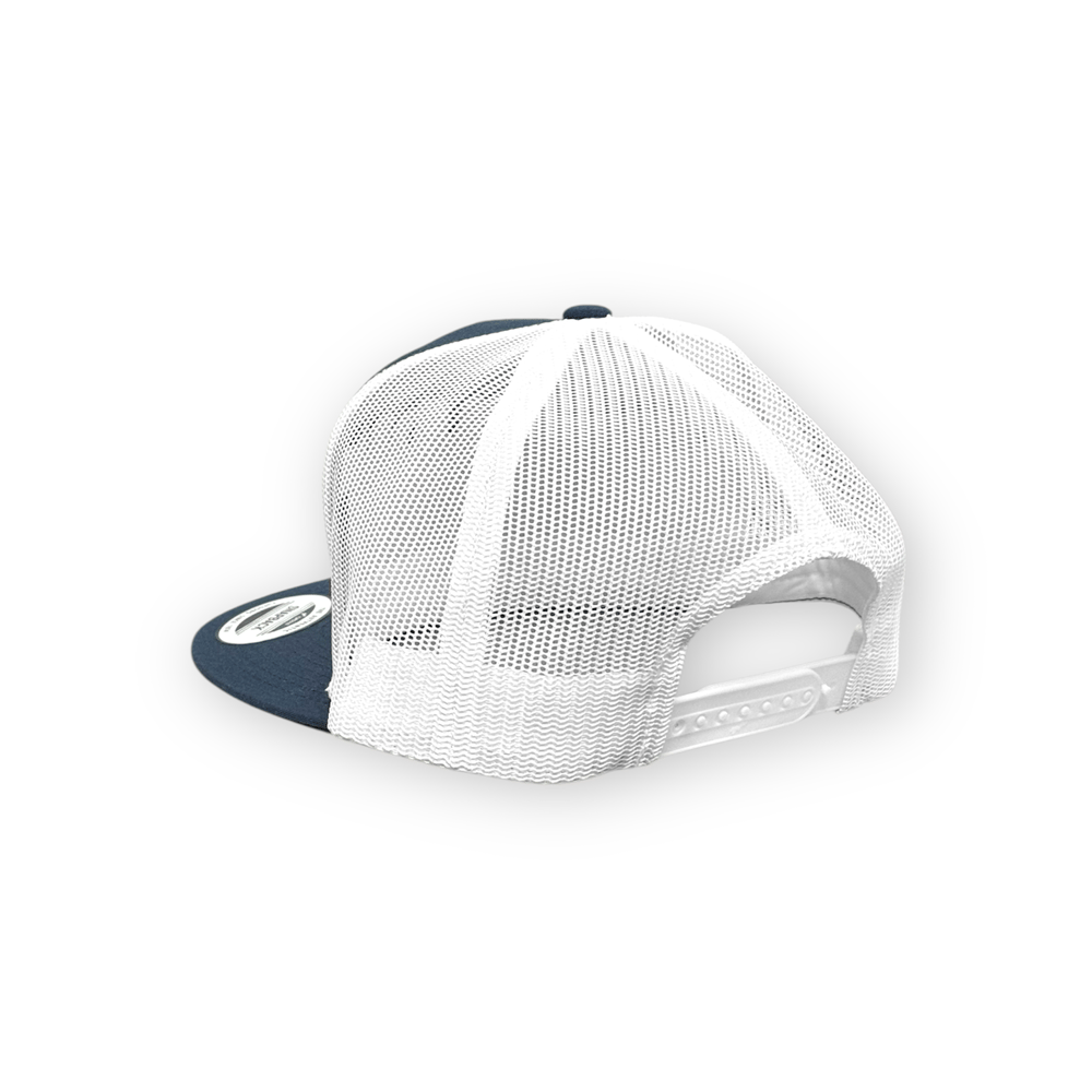 SCRIPT TRUCKER - NAVY/WHITE