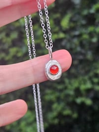 Image 9 of Ready to ship! ' Fire Goddess ' Sterling Silver pebble and Carnelian gemstone Necklace