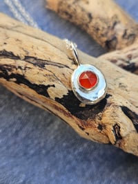 Image 11 of Ready to ship! ' Fire Goddess ' Sterling Silver pebble and Carnelian gemstone Necklace