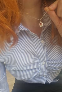 Image 2 of Ready to ship! ' Fire Goddess ' Sterling Silver pebble and Carnelian gemstone Necklace