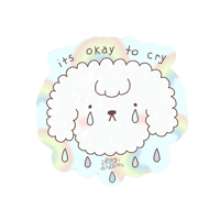 its okay to cry sticker 