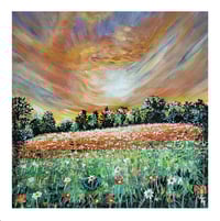 Image 1 of Blaze of Wild Flowers Greeting Card