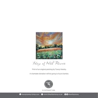 Image 2 of Blaze of Wild Flowers Greeting Card