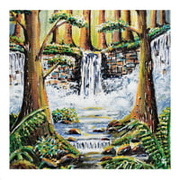 Image 1 of Rays of the Hidden Cascade Greeting Card