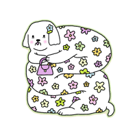 daisy slug dog sticker 