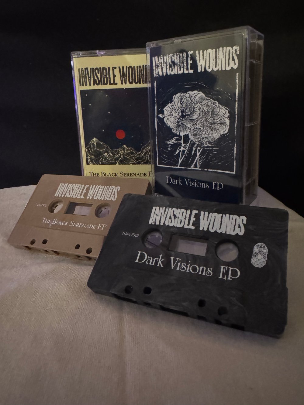 NA-65: INVISIBLE WOUNDS - THE BLACK SERENADE EP/DARK VISIONS EP DOUBLE CASSETTE