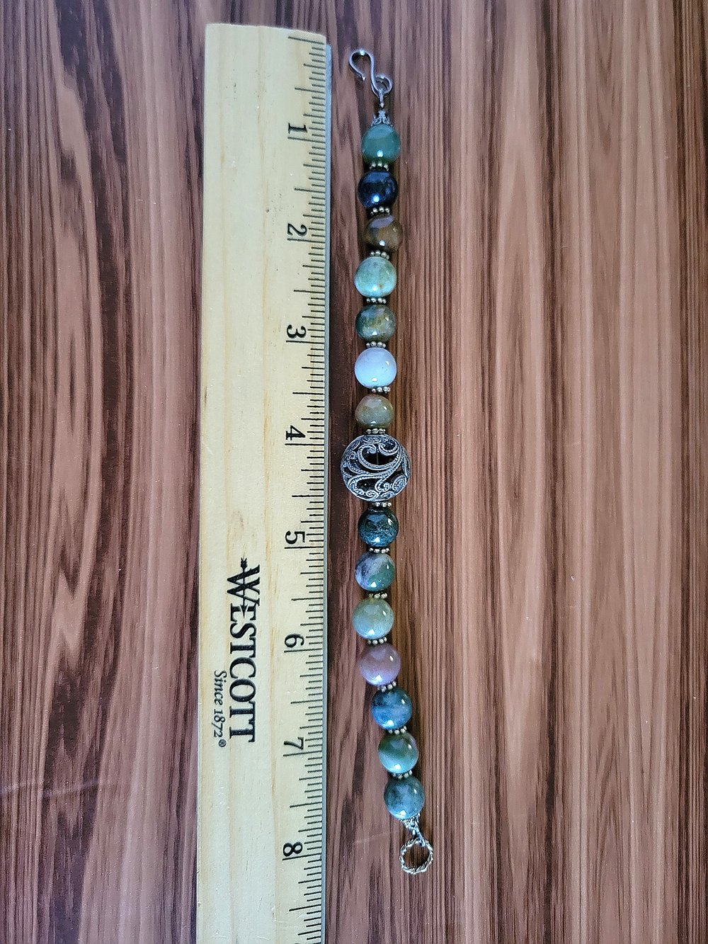 Image of Gothic Victorian Fancy Jasper Beaded Bracelet