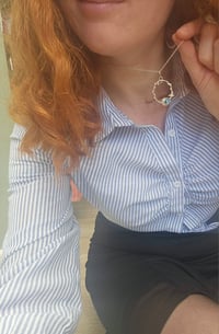 Image 8 of Ready to ship! 'Mystical Vines ' Sterling Silver Necklace with Abalone Shell 