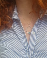 Image 11 of Ready to ship! 'Mystical Vines ' Sterling Silver Necklace with Abalone Shell 