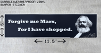 Image 2 of Forgive Me Marx Bumper Sticker