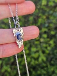 Image 6 of Ready to ship! ' Ocean Treasure ' Kyanite Gemstone and Sterling Silver Necklace 