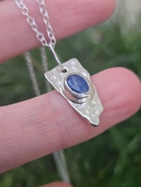 Image 5 of Ready to ship! ' Ocean Treasure ' Kyanite Gemstone and Sterling Silver Necklace 