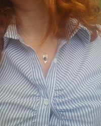 Image 3 of Ready to ship! ' Ocean Treasure ' Kyanite Gemstone and Sterling Silver Necklace 