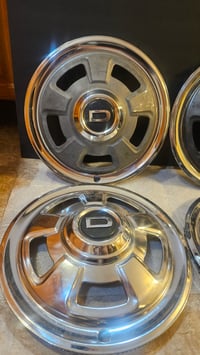 Image 2 of 240z Series 1 "D" Hubcaps - set of 4 - original - 001