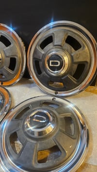 Image 3 of 240z Series 1 "D" Hubcaps - set of 4 - original - 001