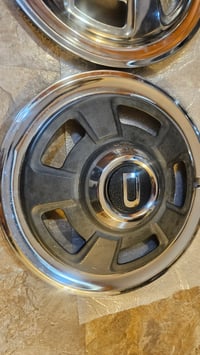 Image 7 of 240z Series 1 "D" Hubcaps - set of 4 - original - 001