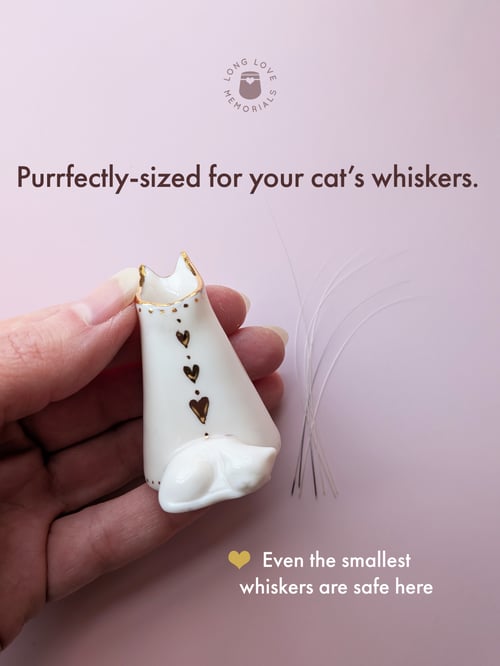 Image of Cat Whisker Holder, Keepsake Vase