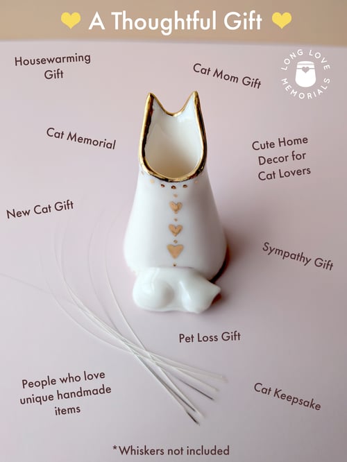 Image of Cat Whisker Holder, Keepsake Vase