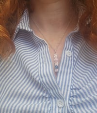 Image 2 of Ready to ship! Kyanite and Sterling Silver Necklace 