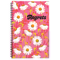Image 1 of Regrets Floral Spiral Bound Notebook